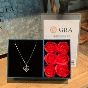 Moissanite 1 CTW Heart Necklace ❤️ Comes with GRA Certification. ✨️